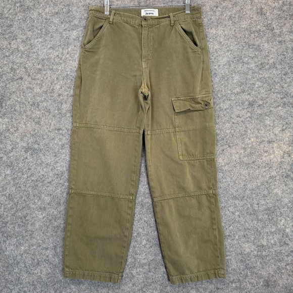 Reformation Pants - Reformation Jeans Cargo Pants Womens 29 Olive Military Green Straight Organic